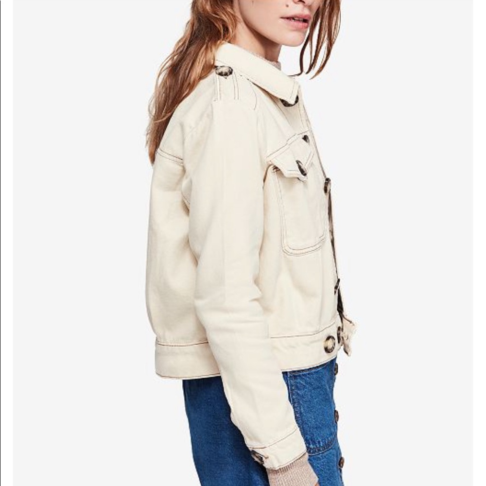 Free People Jean Jacket Sz S - Picture 2 of 6